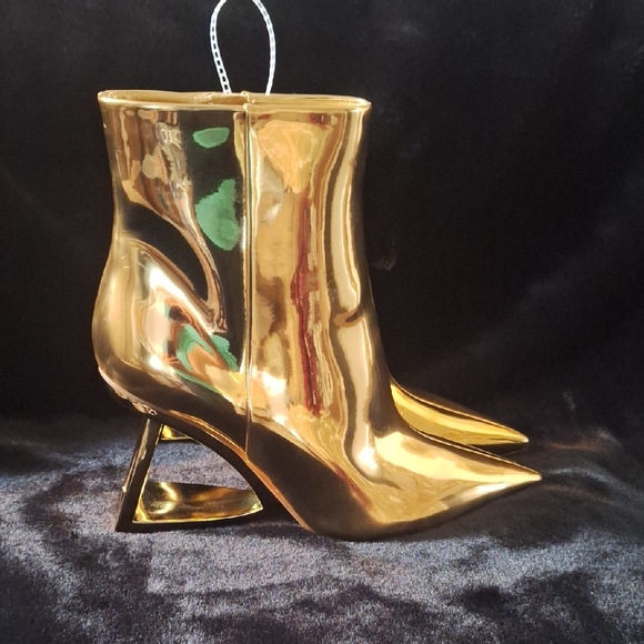 Gianni Bini Shoes - Gianni Bini Metallic Gold Heeled Boots
